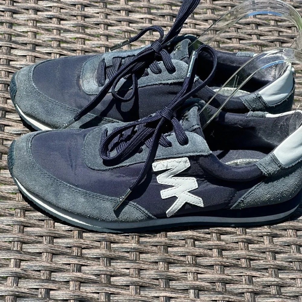Michael Kors Blue and White Sneakers Sleek Design